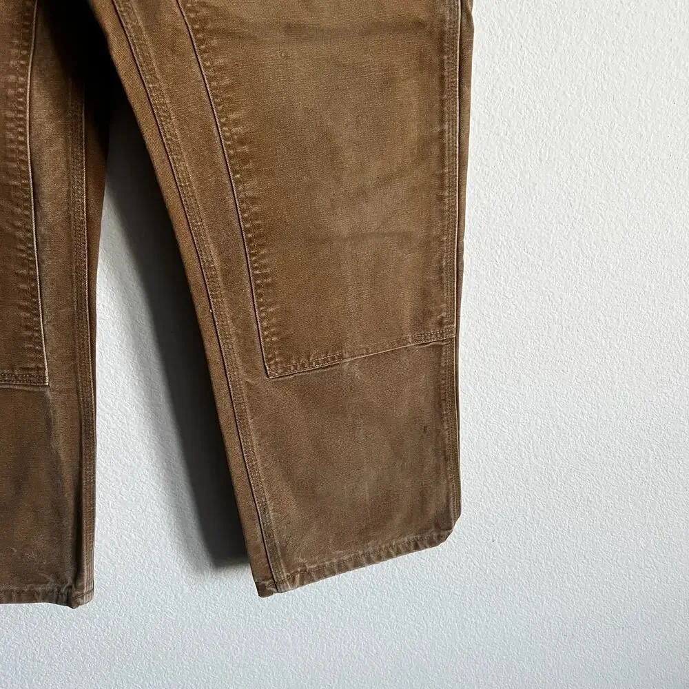 Carhartt B01 BRN brown double knee work wear carpenter pants